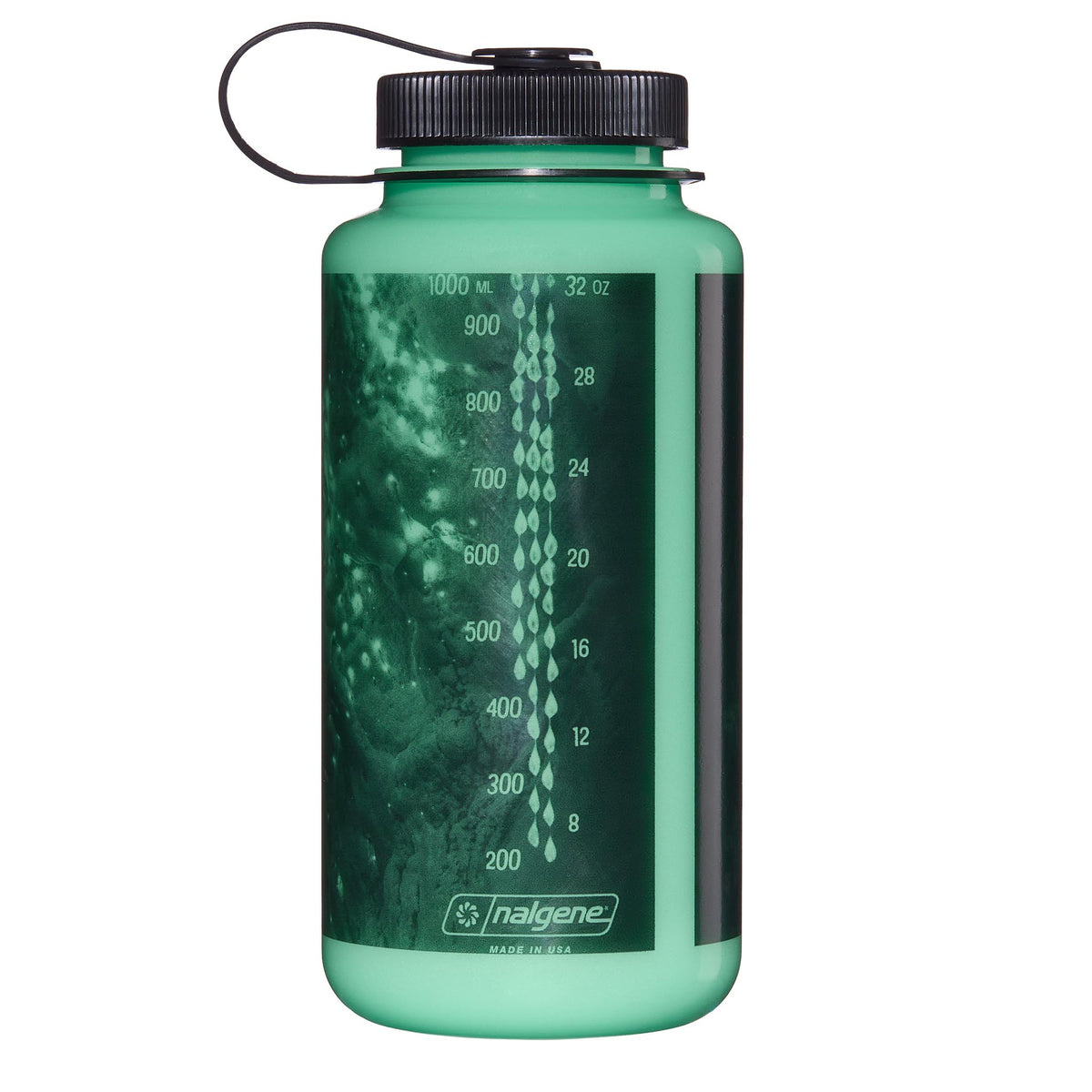 Nalgene product detail: 32oz WM Glo Wyld Y0 — 32oz WM Glo Wyld