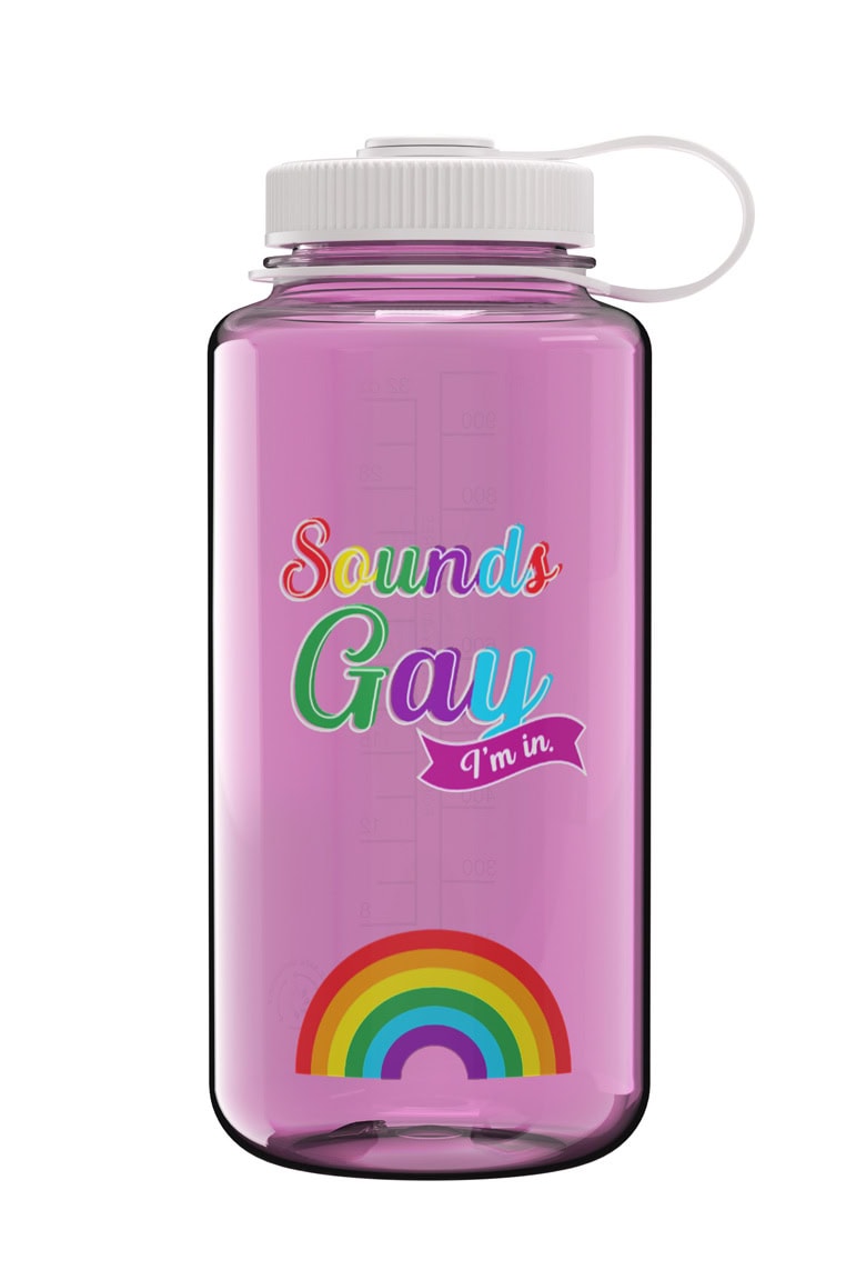 Nalgene product view: 32oz Wide Mouth Pride Bottle Y3 — 32oz Wide Mouth Pride Bottle