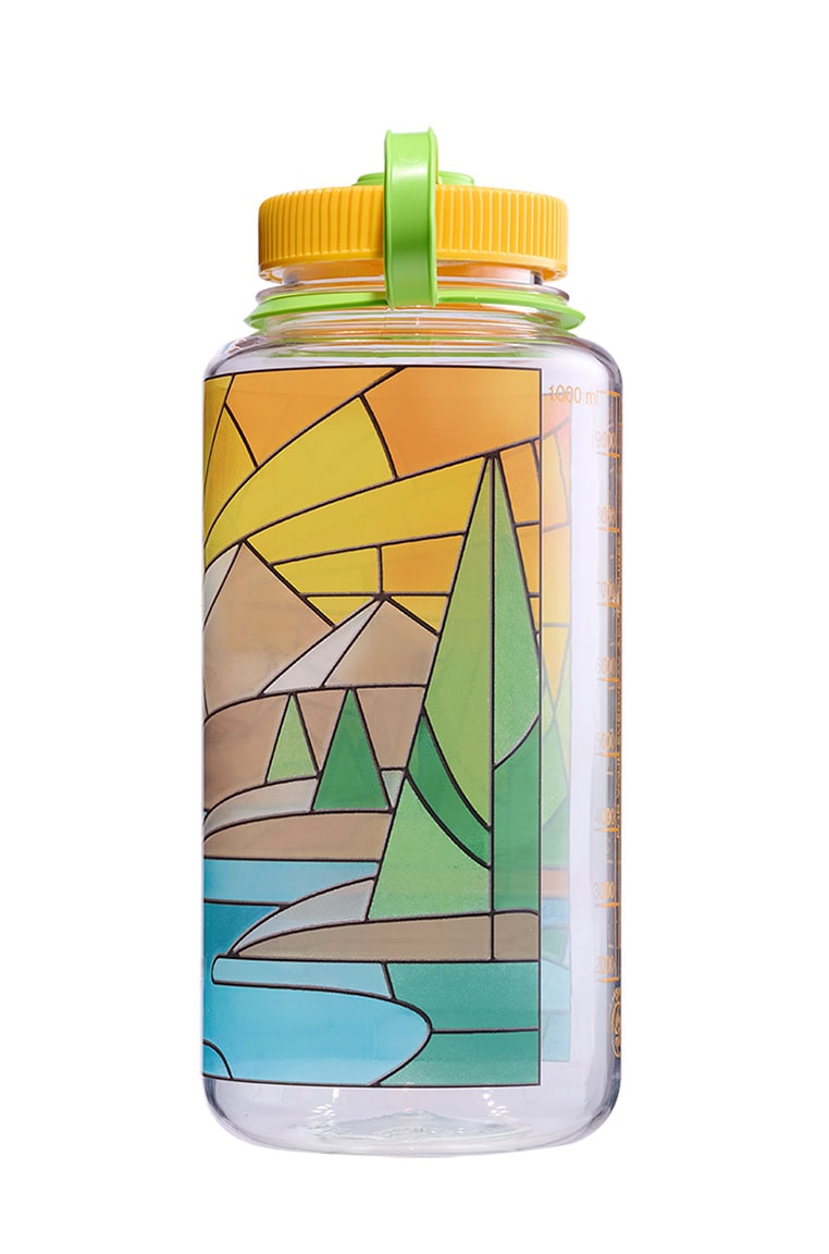 Nalgene product image: 32oz Wide Mouth Stained Glass Print Bottles G9 — 32oz Wide Mouth Stained Glass Print Bottles