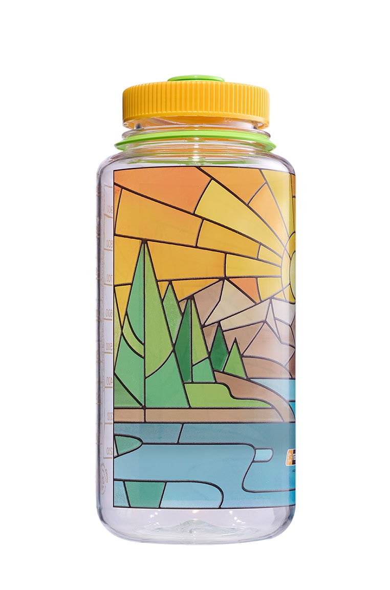 Nalgene product image: 32oz Wide Mouth Stained Glass Print Bottles G9 — 32oz Wide Mouth Stained Glass Print Bottles