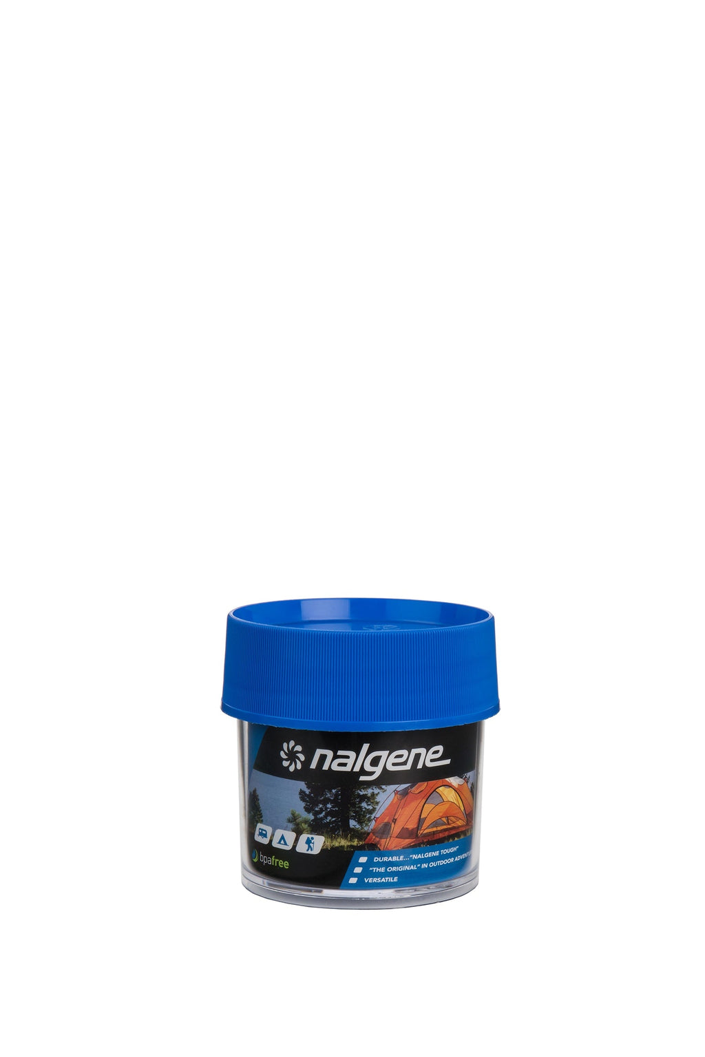 Nalgene product image: 4oz Storage Jar – Blue Lid O0 — 4oz Storage Jar – Blue Lid