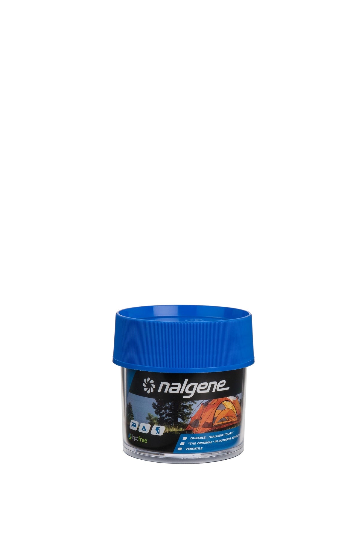 Nalgene product image: 4oz Storage Jar – Blue Lid O0 — 4oz Storage Jar – Blue Lid