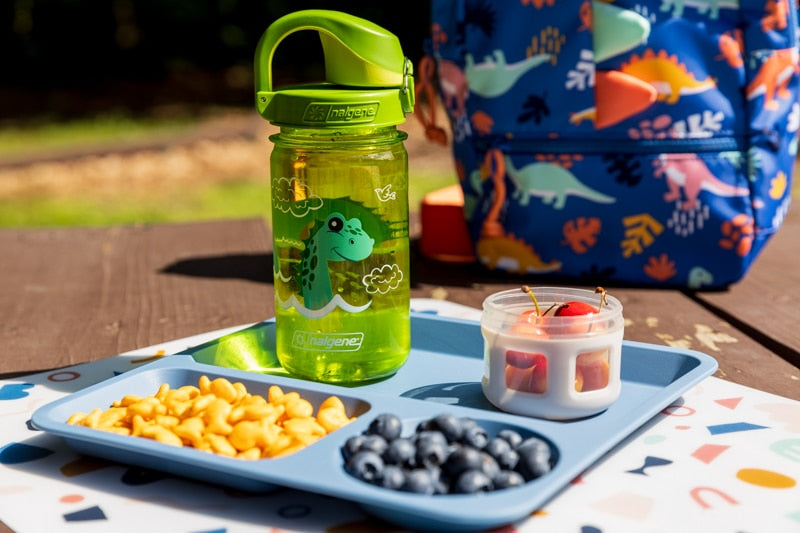 Nalgene product image: 12oz On-The-Fly Kids Lock-Top Bottle with Graphics J4 — 12oz On-The-Fly Kids Lock-Top Bottle with Graphics