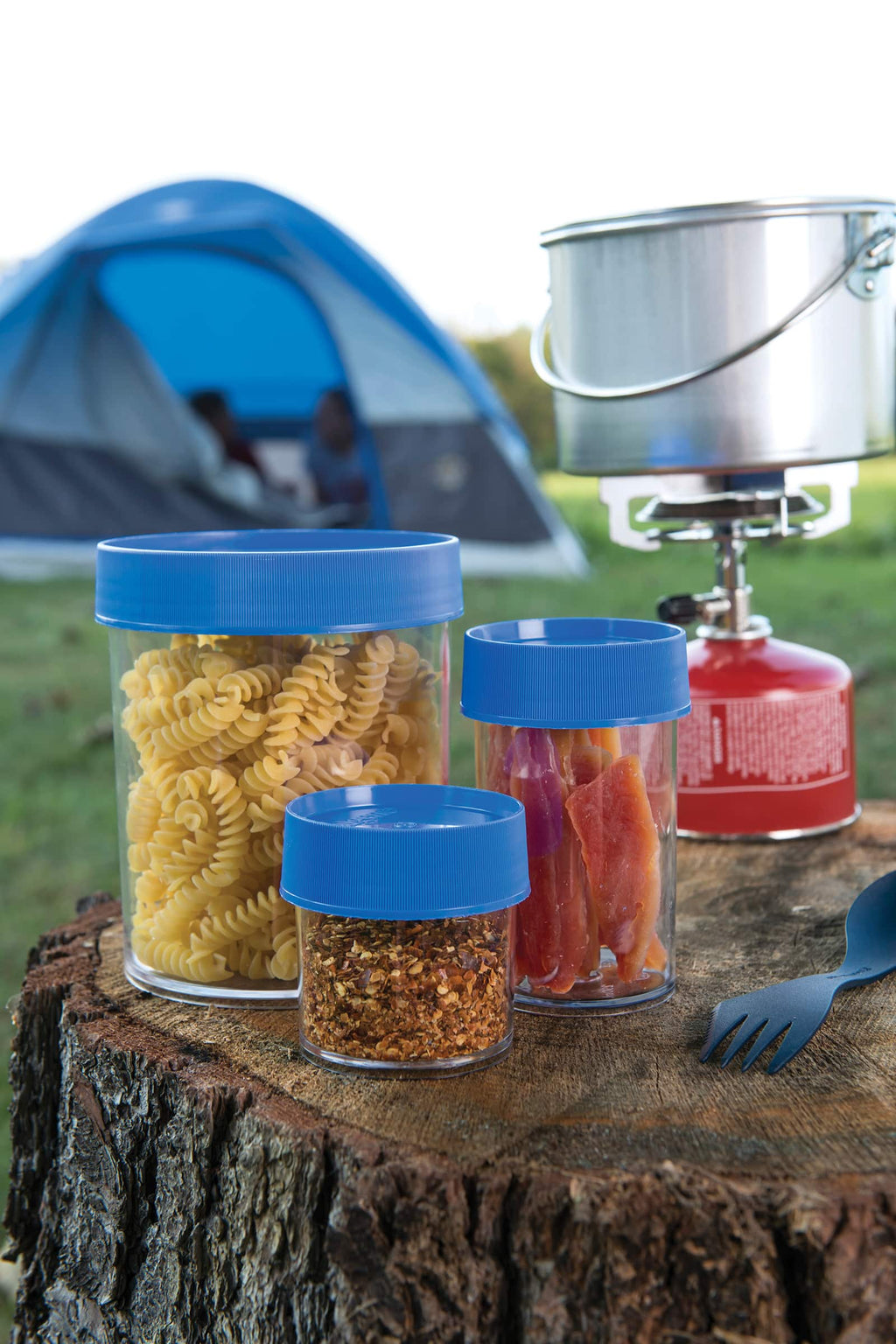 Nalgene product image: 8oz Storage Jar – Blue Lid G8 — 8oz Storage Jar – Blue Lid
