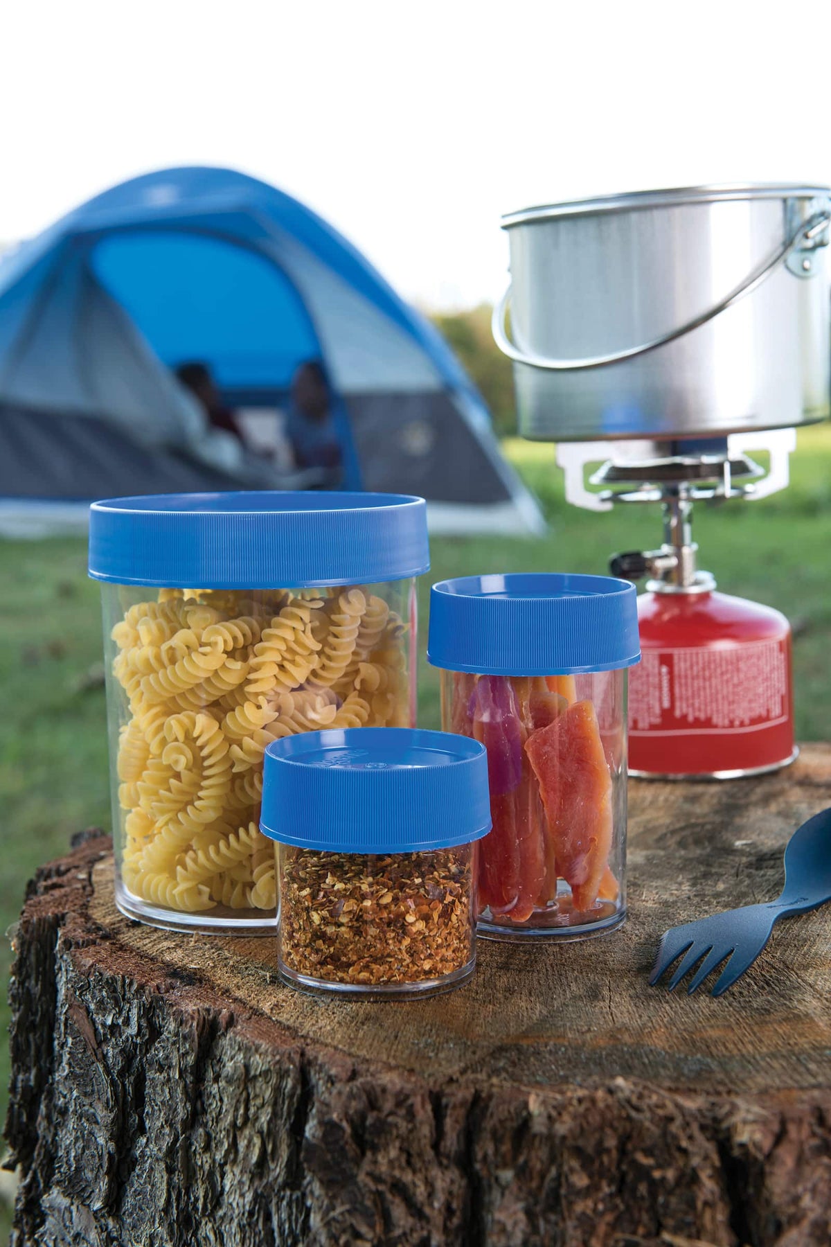 Nalgene product image: 8oz Storage Jar – Blue Lid G8 — 8oz Storage Jar – Blue Lid