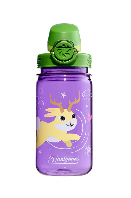Nalgene product view: 12oz On-The-Fly Kids Lock-Top Bottle with Graphics J4 — 12oz On-The-Fly Kids Lock-Top Bottle with Graphics
