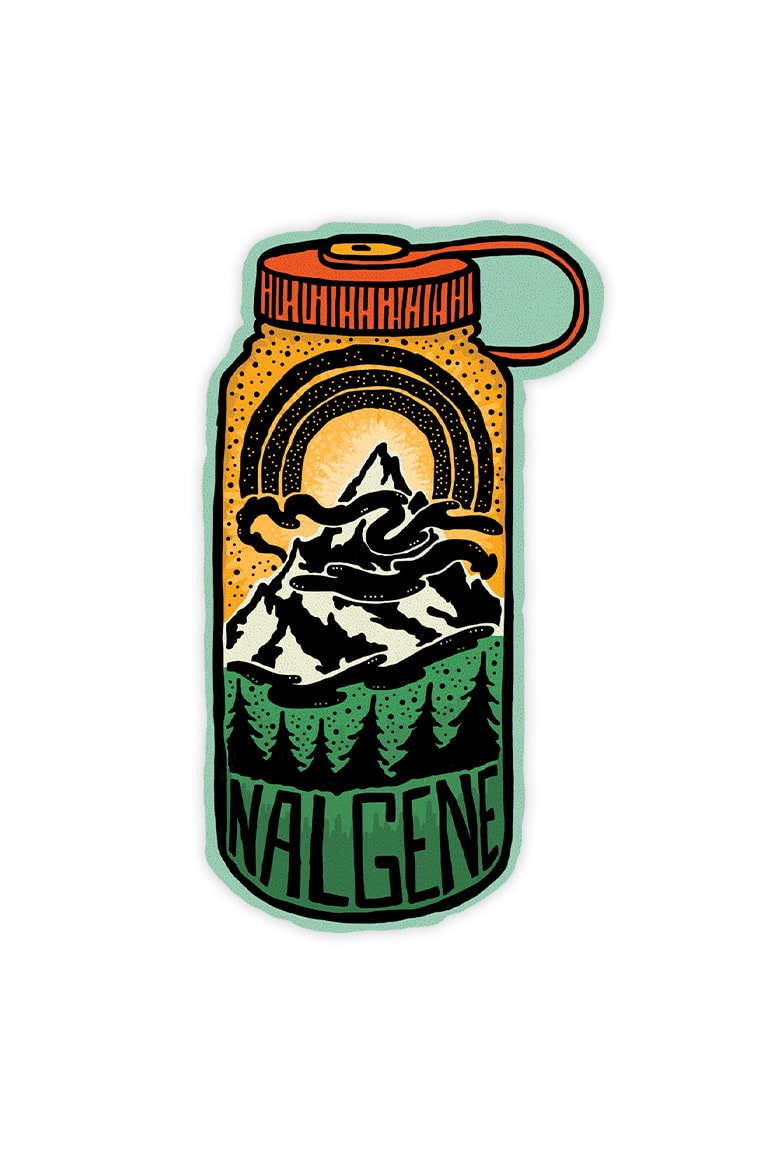 Nalgene product detail: Mountain Peak Sticker E8 — Mountain Peak Sticker