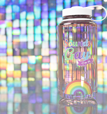 Nalgene product view: 32oz Wide Mouth Pride Bottle Y3 — 32oz Wide Mouth Pride Bottle