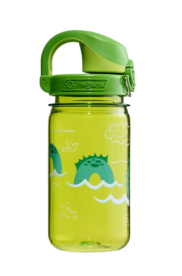 Nalgene product view: 12oz On-The-Fly Kids Lock-Top Bottle with Graphics J4 — 12oz On-The-Fly Kids Lock-Top Bottle with Graphics